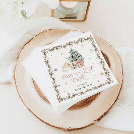 Baby het is koud buiten Schattige Polar Beer Baby  Servet