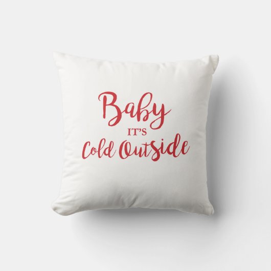 Baby Het is koud buiten Sierkussen (Voorkant)