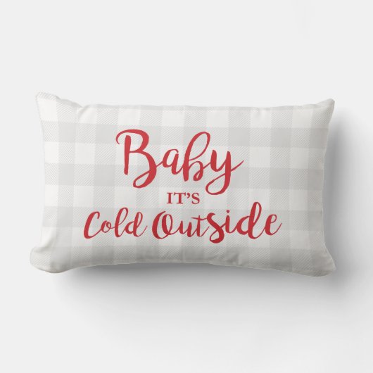Baby Het is koud buiten Sierkussen Kussen (Voorkant)