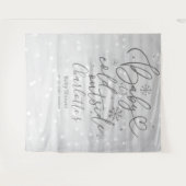 Baby Het is koud buiten Silver Baby shower Backdro Wandkleed (Voorkant (horizontaal))