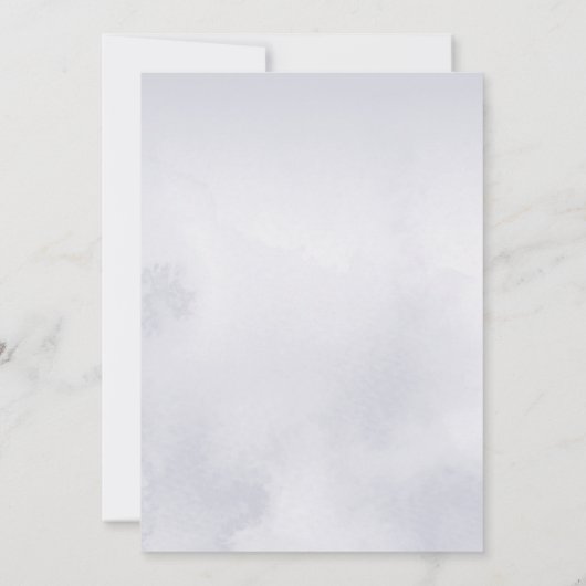 Baby Het is koud buiten Silver Grey Baby shower In Kaart (Achterkant)