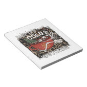 Baby Het is koud buiten Skeleton Kerstmis Notitieblok (Schuin)