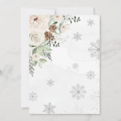 Baby Het is koud buiten slapen herten winterdouche Kaart (Achterkant)