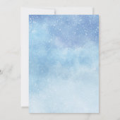 Baby Het is koud buiten sneeuw Baby shower nodigt Kaart (Achterkant)