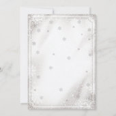 Baby Het is koud buiten sneeuw Baby shower nodigt  Kaart (Achterkant)