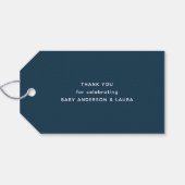 Baby Het is koud buiten Sneeuwvlok Dank je Cadeaulabel (Achterkant Horizontaal)