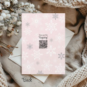 Baby het is koud buiten Sneeuwvlok meisje Winterdo Kaart