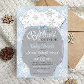 Baby het is koud buiten Sneeuwvlok Winter Jongen S Kaart