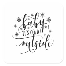 Baby het is koud buiten Sneeuwvlokken