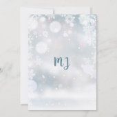 Baby Het is koud buiten sneeuwwinterBaby shower Kaart (Achterkant)