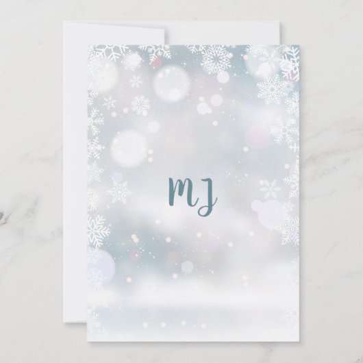 Baby Het is koud buiten sneeuwwinterBaby shower Kaart (Achterkant)