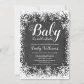 Baby Het is koud buiten sneeuwwinterBaby shower Kaart (Voorkant)