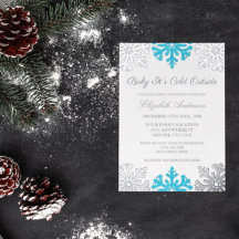 Baby Het is koud buiten Snowflake Baby shower