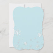 Baby Het is koud buiten Snowflake Baby shower Kaart (Achterkant)