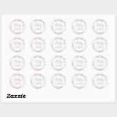 Baby Het is koud buiten Snowflake Baby shower Ronde Sticker (Vel)