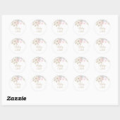 Baby Het is koud buiten Snowflake Baby shower Ronde Sticker (Vel)
