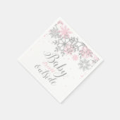 Baby Het is koud buiten Snowflake Baby shower Servet (Hoek)