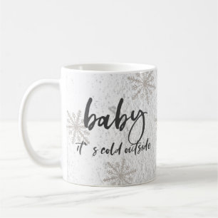 Baby Het is koud buiten Snowflake Koffiemok