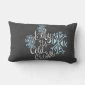 Baby Het is koud buiten Snowflake Pillow Kussen (Achterkant)