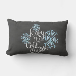 Baby Het is koud buiten Snowflake Pillow Kussen