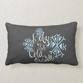 Baby Het is koud buiten Snowflake Pillow Kussen