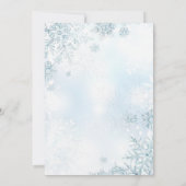 Baby Het is Koud Buiten Snowflakes Baby shower Kaart (Achterkant)