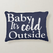 Baby Het is koud buiten Snowman Pattern Accent Kussen (Voorkant)