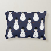 Baby Het is koud buiten Snowman Pattern Accent Kussen (Achterkant)