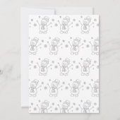 Baby Het is koud buiten Snowman Winter Baby shower Kaart (Achterkant)