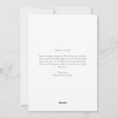 Baby Het is koud buiten Snowy Christmas Photo Card Feestdagenkaart (Achterkant)