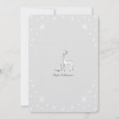 Baby Het is koud buiten Snowy Kerstwinter Deer Kaart (Achterkant)