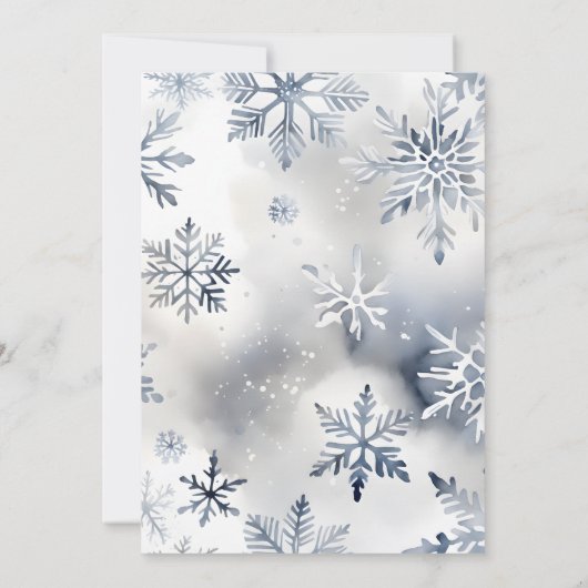 Baby Het is koud buiten Snowy Pines baby shower Kaart (Achterkant)