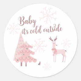 Baby Het is koud buiten Sticker