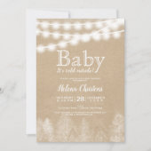 Baby Het is koud buiten streng licht dennenbos Kaart (Voorkant)