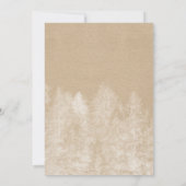 Baby Het is koud buiten streng licht dennenbos Kaart (Achterkant)