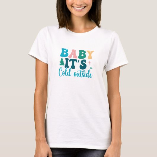 Baby Het is Koud buiten T-shirt (Voorkant)