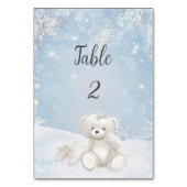 Baby, het is koud buiten Teddybeer Winter Kaart (Voorkant)