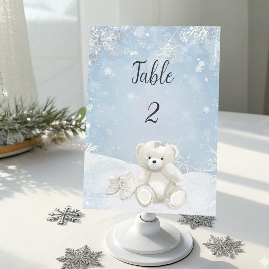 Baby, het is koud buiten Teddybeer Winter Kaart