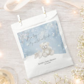 Baby, het is koud buiten Teddybeer Wintergeschenk Bedankzakje (Geknipt)