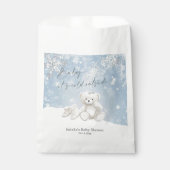 Baby, het is koud buiten Teddybeer Wintergeschenk Bedankzakje (Voorkant)