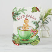 Baby Het is koud buiten | Uitnodiging voor Baby sh (Staand voorkant)