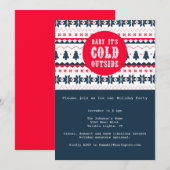 Baby Het is koud buiten | uitnodiging voor een fee (Voorkant / Achterkant)