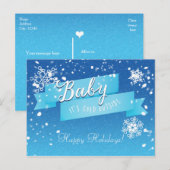 Baby het is koud buiten vakantie winter Briefkaart (Voorkant / Achterkant)