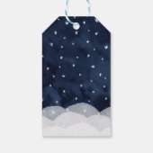 Baby Het is koud Buiten Whimsical Baby shower Cadeaulabel (Achterkant)