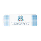 Baby Het is koud buiten Winter Baby shower Adres Etiket (Voorkant)