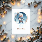 "Baby Het is koud buiten" Winter Baby shower Bedankkaart