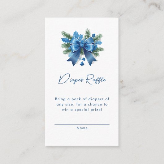 Baby Het is koud buiten Winter Baby shower Enclosu Informatiekaartje (Voorkant)