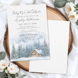 Baby het is koud buiten Winter Baby Shower Kaart