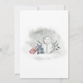 Baby het is koud buiten winter baby shower uitnodi kaart (Achterkant)