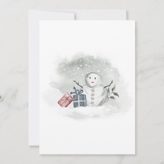 Baby het is koud buiten winter baby shower uitnodi kaart (Achterkant)